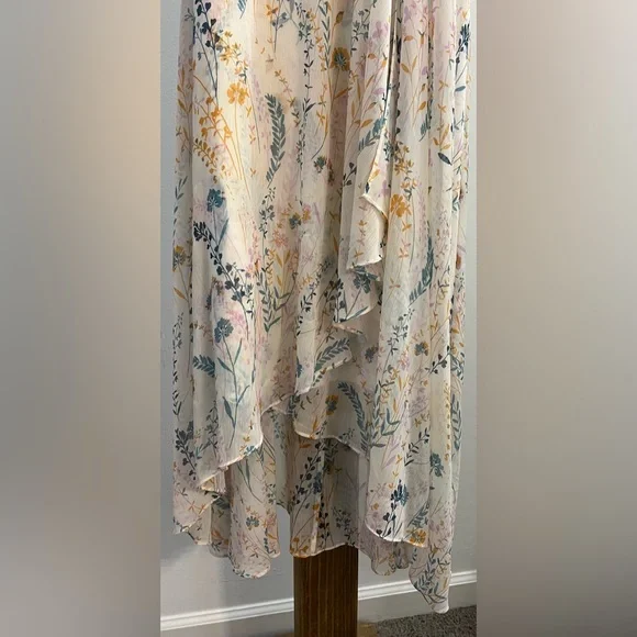 Calvin‎ Klein Floral Sleeveless Dress - Cream - Picture 2 of 6